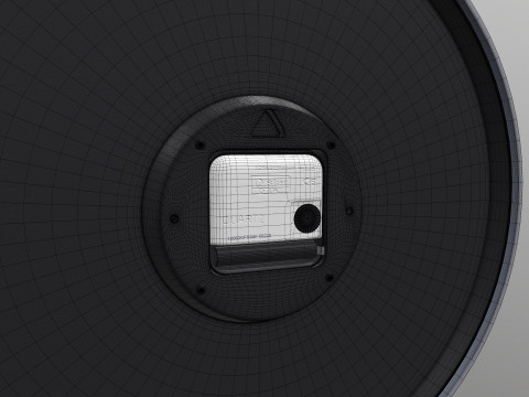 Analog Digital Wall Clock 3D Model