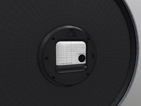 アナログデジタル壁掛け時計 3Dモデル