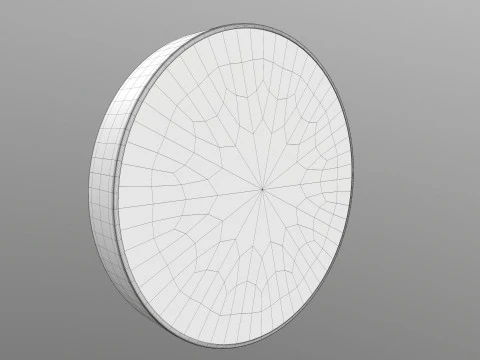アナログデジタル壁掛け時計 3Dモデル