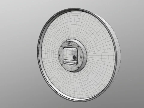 アナログデジタル壁掛け時計 3Dモデル