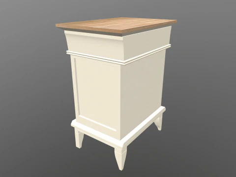 Meja Samping Tempat Tidur Model 3D