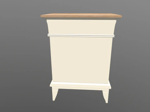 Meja Samping Tempat Tidur Model 3D