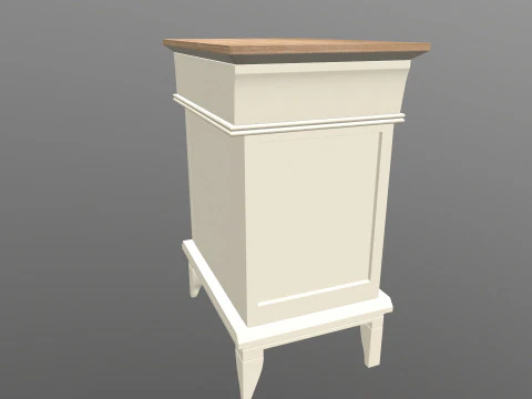 Meja Samping Tempat Tidur Model 3D