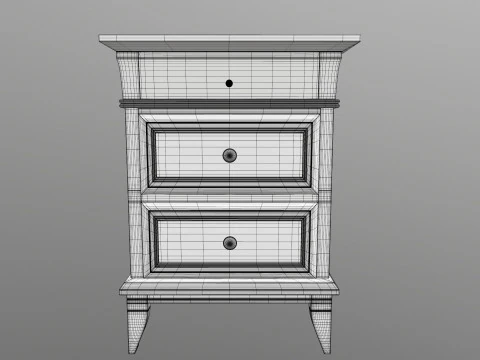 Meja Samping Tempat Tidur Model 3D