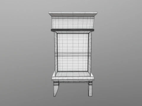 Meja Samping Tempat Tidur Model 3D