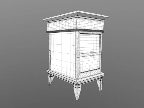 Meja Samping Tempat Tidur Model 3D