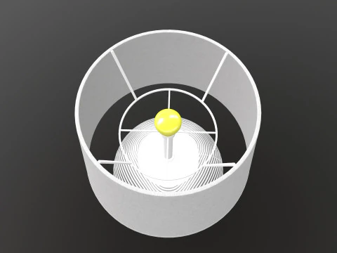 Brubaker Lampe de Table 3D Model