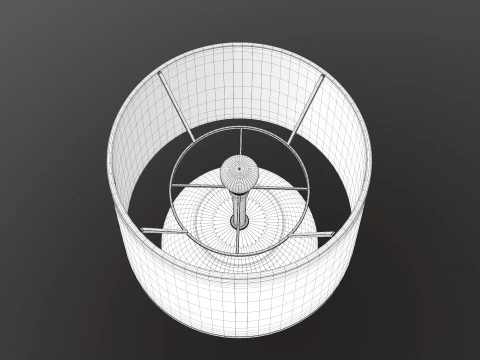 Brubaker Lampe de Table 3D Model