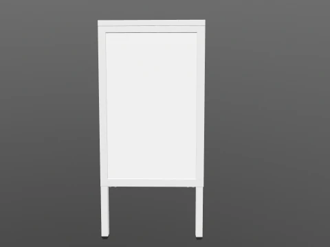 Cabinet with three doors 3D Model