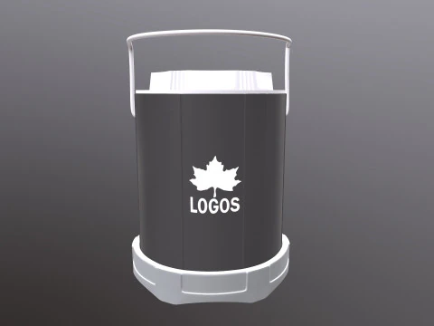 Holzkohle-Starter-Camp-Küche 3D Modell