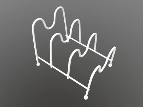 Rak Penyimpanan Rak Komoditas Model 3D