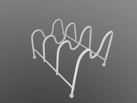 Rak Penyimpanan Rak Komoditas Model 3D