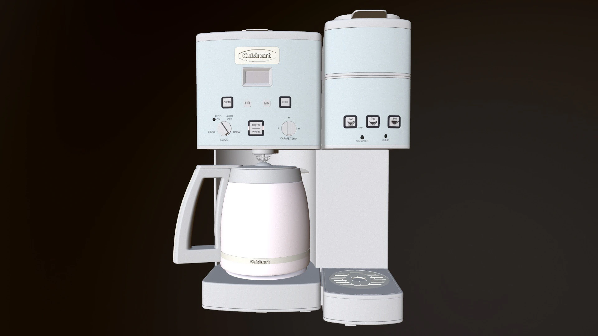 Cuisinart Coffee Machine 3D Model .c4d .max .obj .3ds .fbx .stl .blend