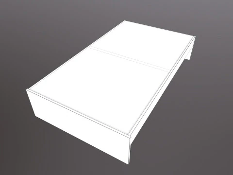 दीवान पलंग 3D मॉडल