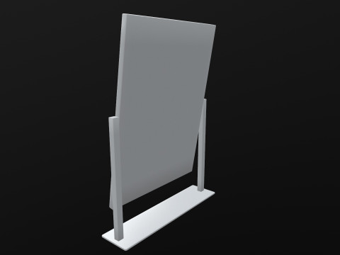 LED Light Makeup Mirror 3D Model