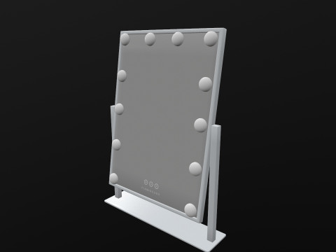 LED Light Makeup Mirror 3D Model