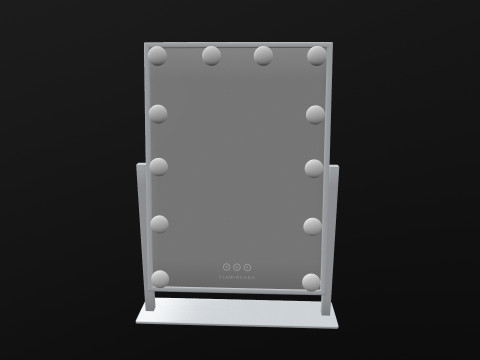 LED Light Makeup Mirror 3D Model