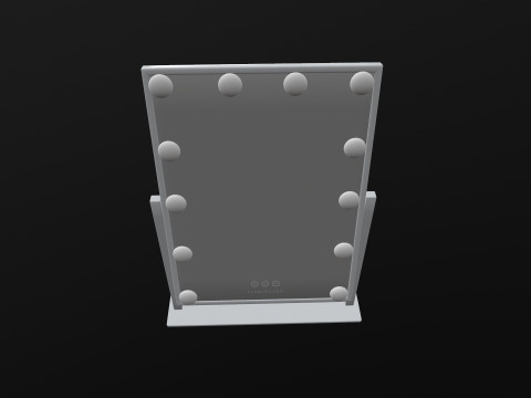 LED Light Makeup Mirror 3D Model