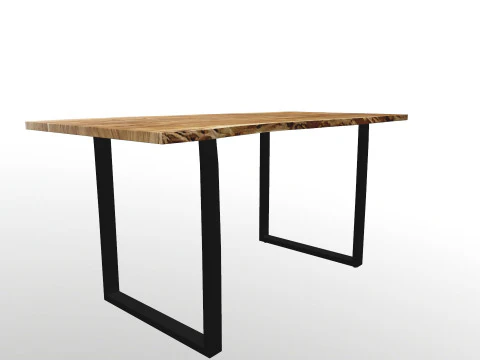 Handmade Live Edge Maple Bench 3D Model