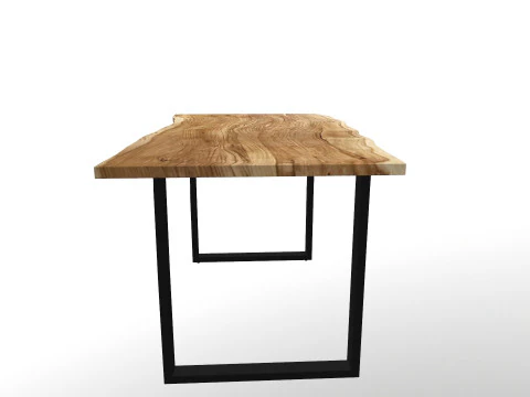 Handmade Live Edge Maple Bench 3D Model