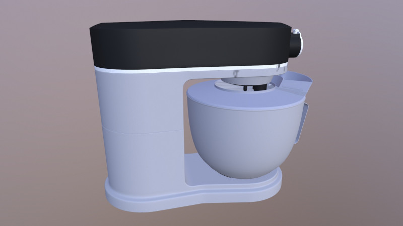 Kenwood Stand mixer Kitchen Machine 3D Model .c4d .max .obj .3ds .fbx .stl .blend 