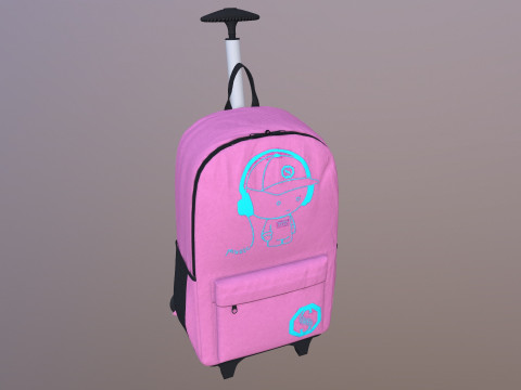 Kono enfants bagages mendier Modèle 3D