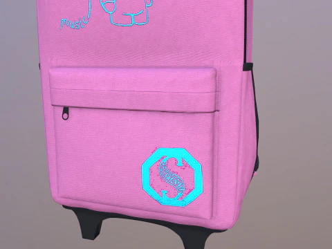 Kono Children Luggage Beg 3D Model