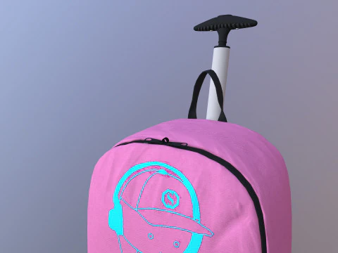 Kono Children Luggage Beg 3D Model