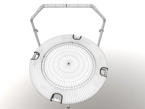Trampolin Mini Dapat Dilipat Model 3D