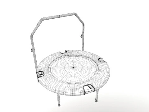 Trampolin Mini Dapat Dilipat Model 3D