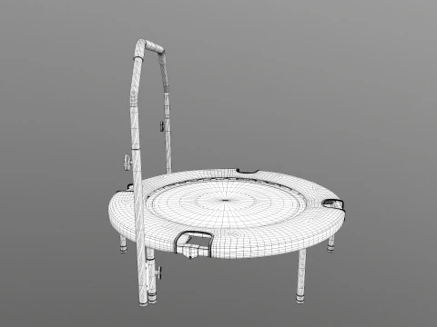 Trampolin Mini Dapat Dilipat Model 3D