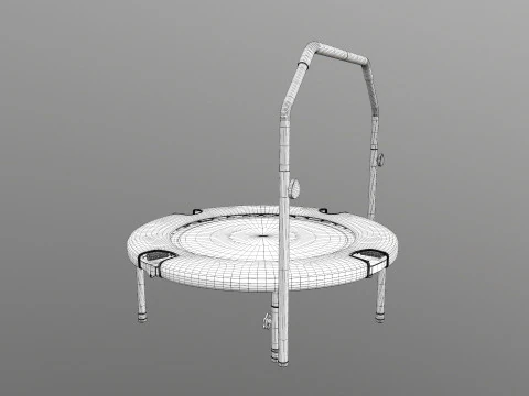 Trampolin Mini Dapat Dilipat Model 3D