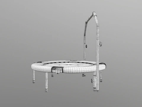 Trampolin Mini Dapat Dilipat Model 3D