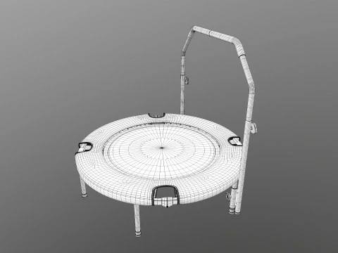 Trampolin Mini Dapat Dilipat Model 3D