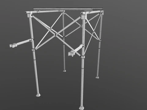 Outdoor portable folding 3D Model