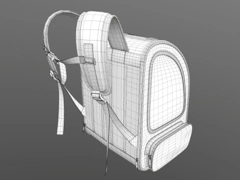 Pet Carrier Breathable Beg 3D Model