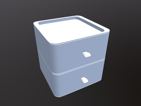 प्लास्टिक ऑर्गनाइज़र डेस्कटॉप दराज 3D मॉडल