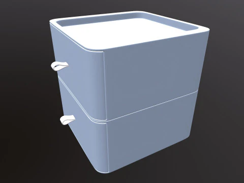 Plastic Organizer Desktop Drawer 3D Model