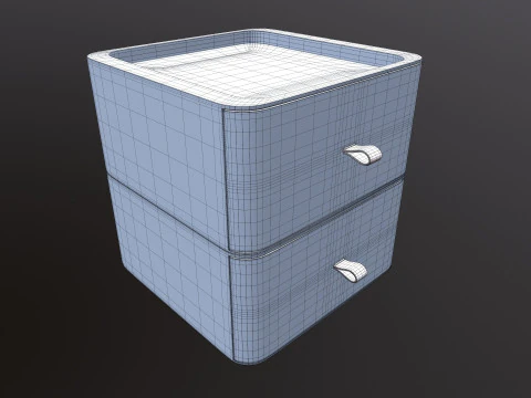 Plastic Organizer Desktop Drawer 3D Model