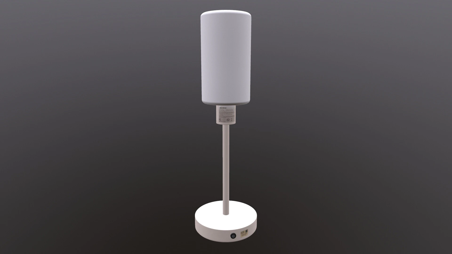 Portable Desk LED Lamp 3D Model .c4d .max .obj .3ds .fbx .stl .blend 