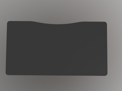 Table console with wooden legs 3D Model