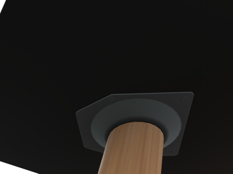 Table console with wooden legs 3D Model