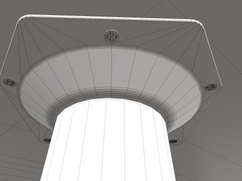 Table console with wooden legs 3D Model