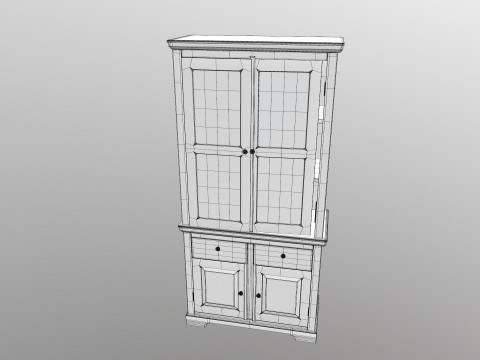 Wardrobe Almirah 3D Model