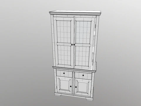 Wardrobe Almirah 3D Model