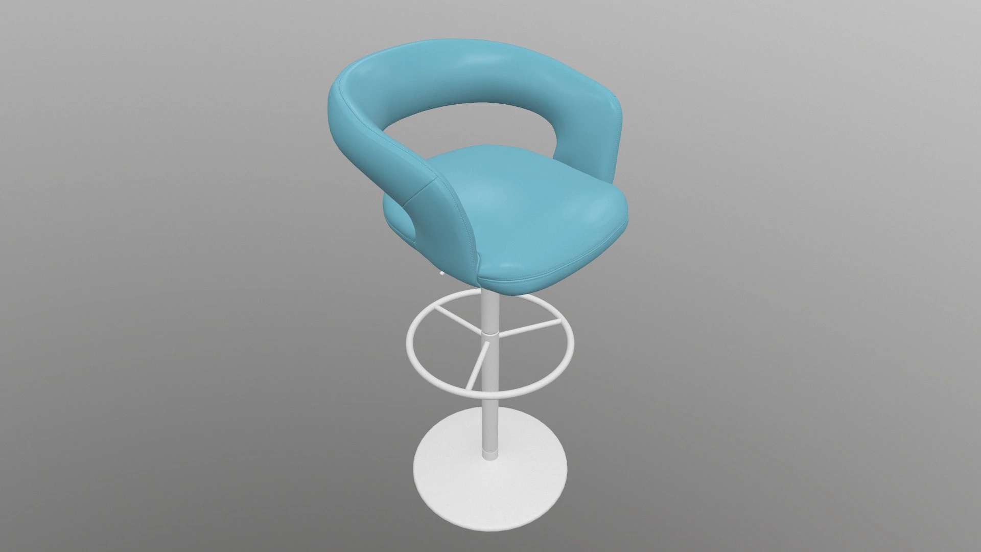 Bar Stool 3D Model .c4d .max .obj .3ds .fbx .stl .blend 
