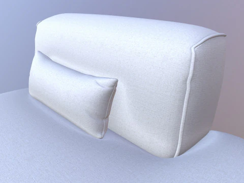 Armless Modular Piece Sofa 3D Model