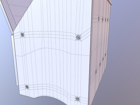 Bamboo Double Layered Bread Box 3D Model