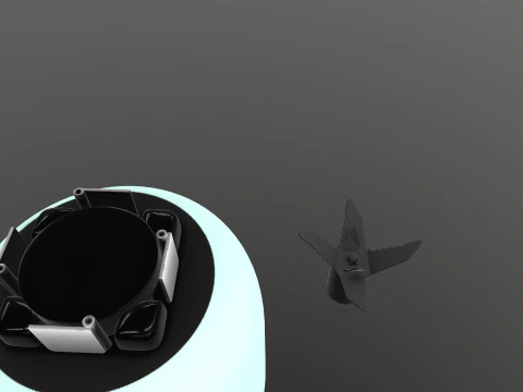 搅拌研磨机 3D 模型