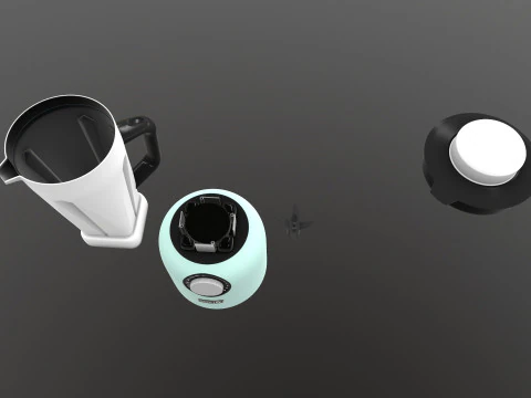 搅拌研磨机 3D 模型